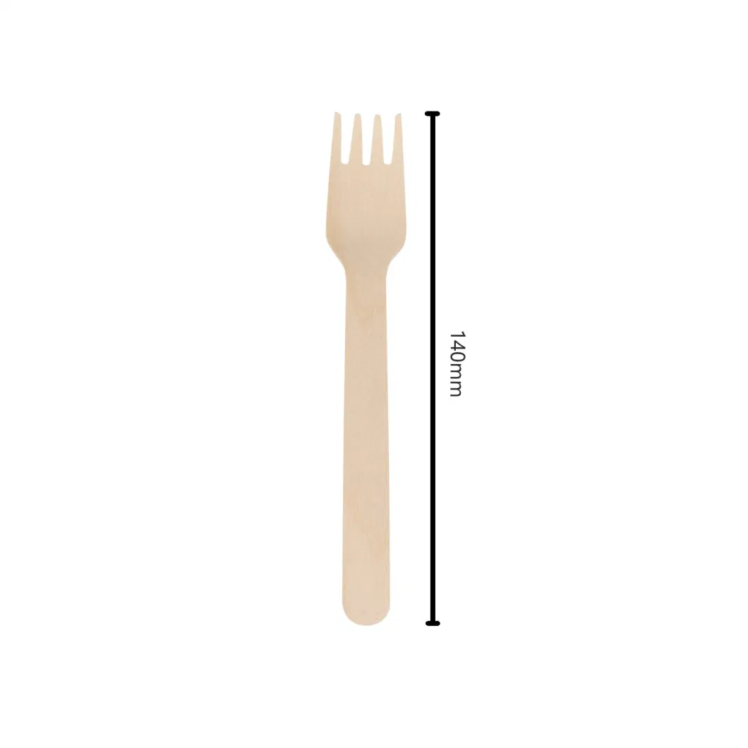 Eco Disposable Bamboo Wooden Fork Bio-Degradable Disposable in Environment