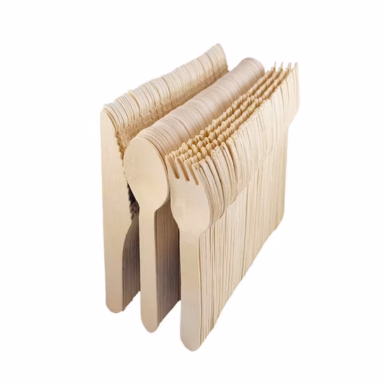 Fourchette en bois de bambou
